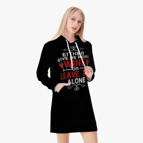 Wine or Else Women's Hoodie Dress