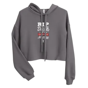 Yellowstone RIP Can Come Down My Chimney Any Time Women's Fleece Crop Hooded Sweatshirt